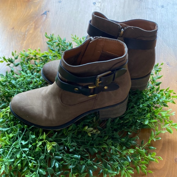 Franco Sarto LINDEN2 Brown Leather Ankle Boot - Picture 2 of 16